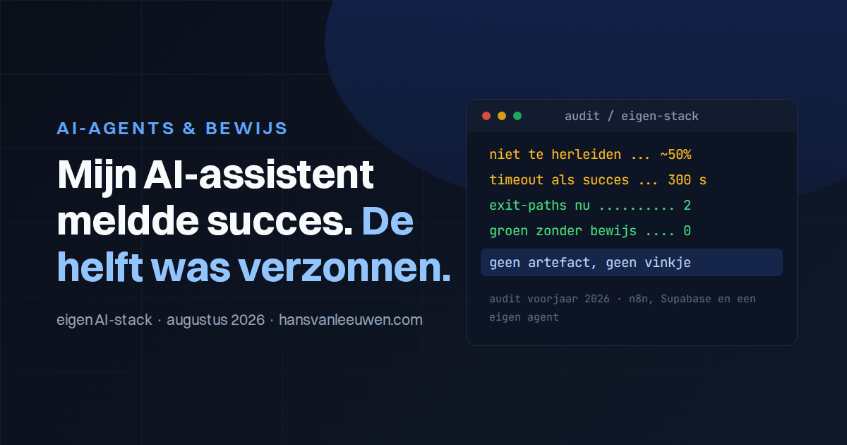 Mijn AI-assistent meldde succes. De helft was verzonnen.