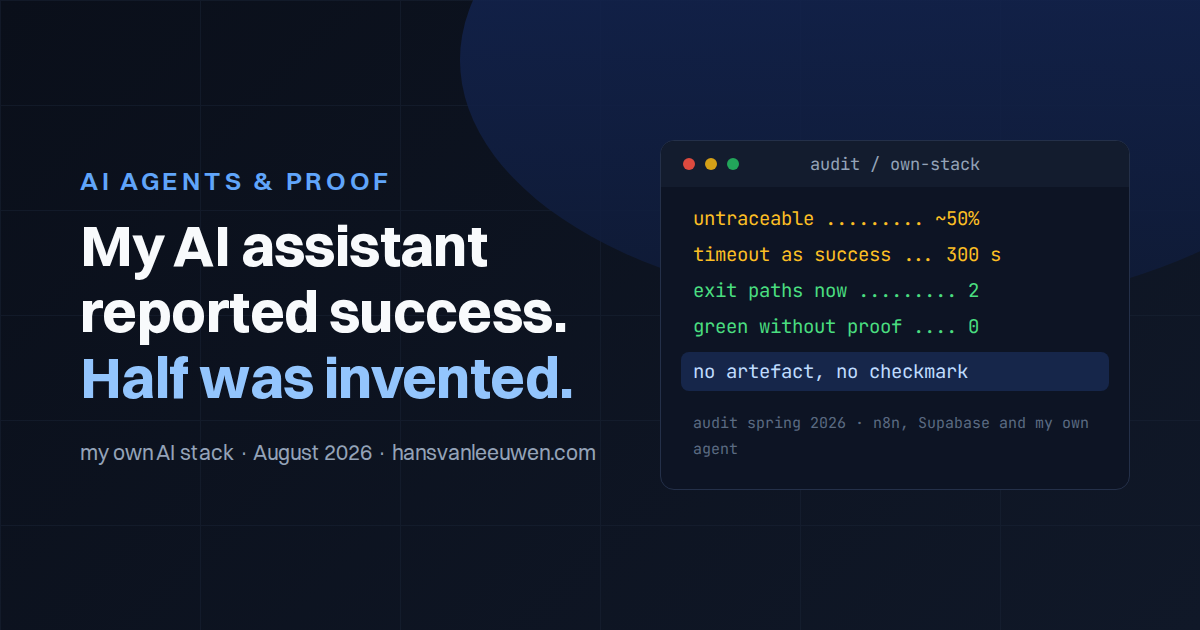 My AI assistant reported success. Half of it was invented.