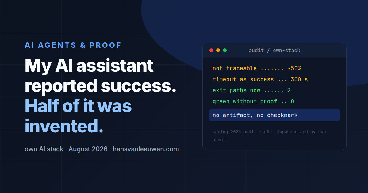 My AI assistant reported success. Half of it was invented.
