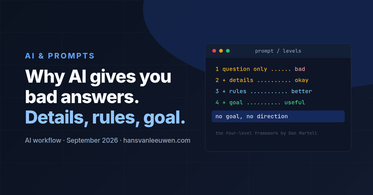 Why you get bad answers from AI (and how to fix it right away)