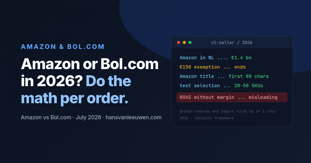 Amazon vs Bol.com in 2026