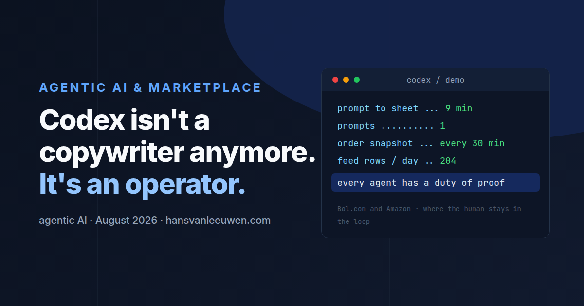 Codex isn't a copywriter anymore. It's an operator.