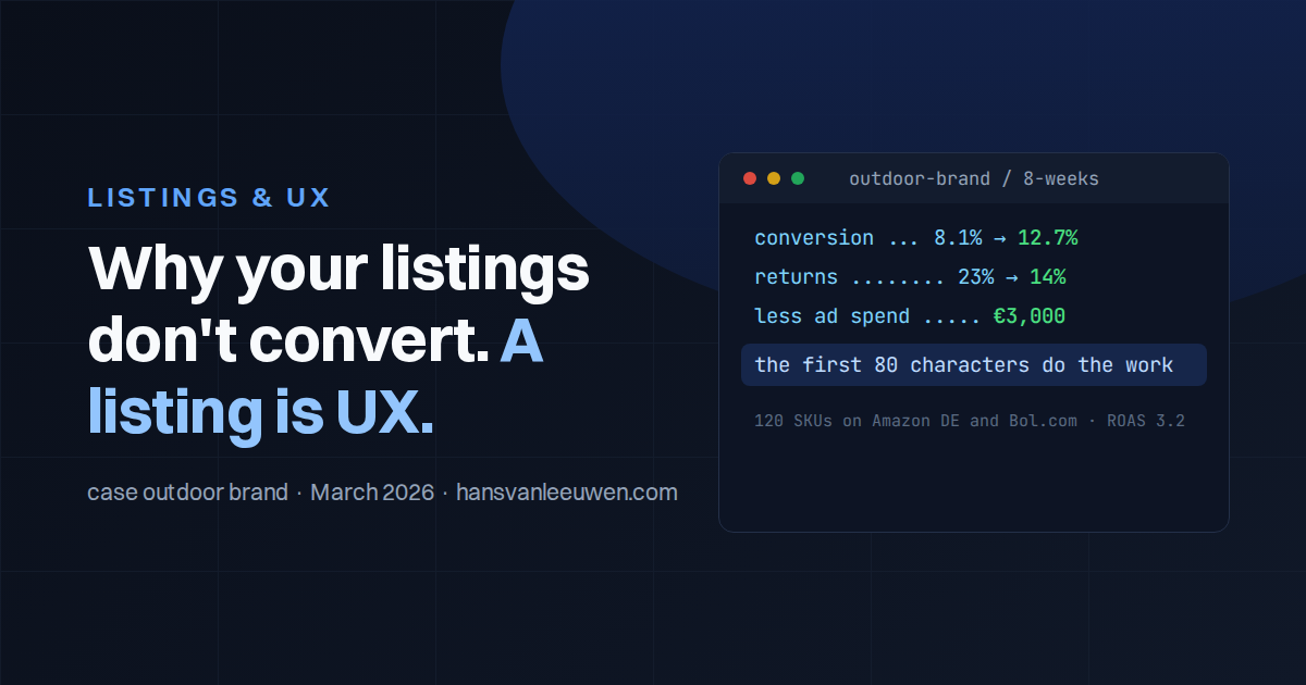 Waarom je marketplace-listings niet converteren